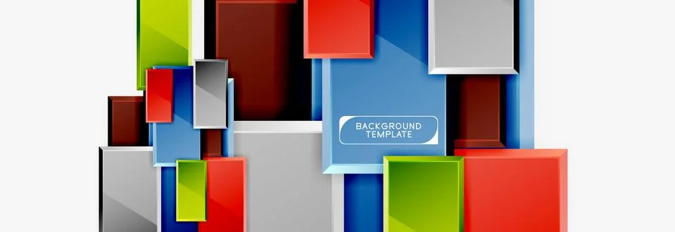 Abstract square composition for background, banner or logo Illustrazione stock