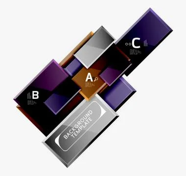 Abstract square composition for background, banner or logo Ilustración de archivo