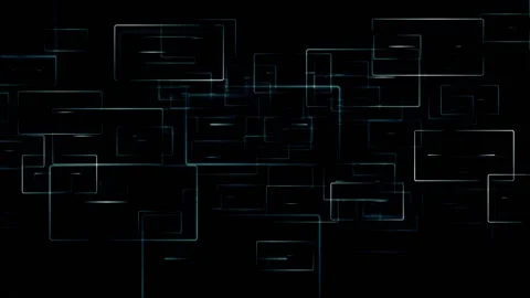 Abstract Square Cube Moving Background Loop Stock-Footage 187325348