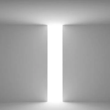 Abstract square empty interior with opening Ilustración de archivo