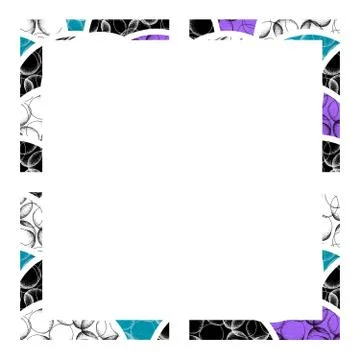 Abstract square frame with empty space Stock Illustration