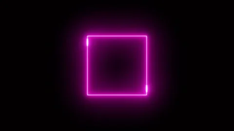 Abstract Square frame pink color laser line animation Stock Footage 321608129