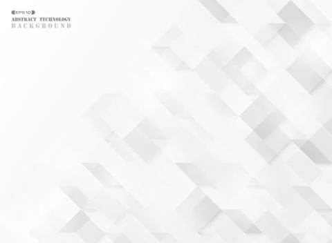 Abstract square geometric cube pattern technology design vector background. Illustrazione stock