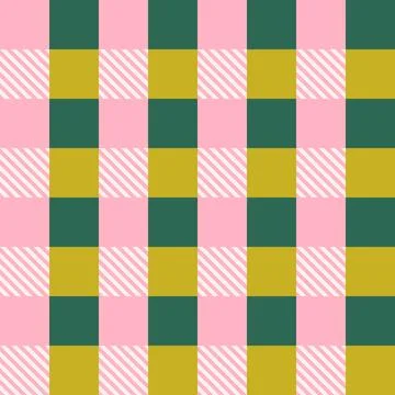 Abstract square geometric seamless pattern. Mosaic grid style background. Stock Illustration