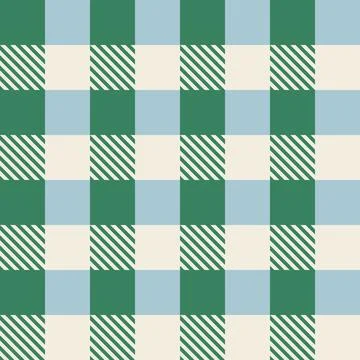 Abstract square geometric seamless pattern. Gingham ornament. Stock Illustration