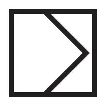 Abstract square geometric shape, modern and contemporary design art element Stock Illustration