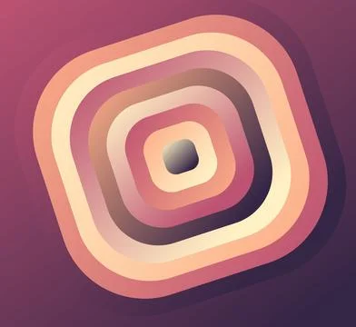 Abstract square geometric shape in warm gradient colors for modern art back.. Stock Illustration