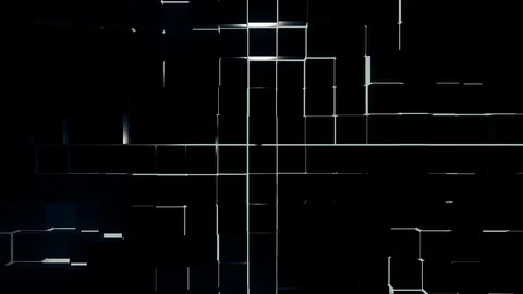 Abstract square geometric surface with backlit Stock Footage 126771745
