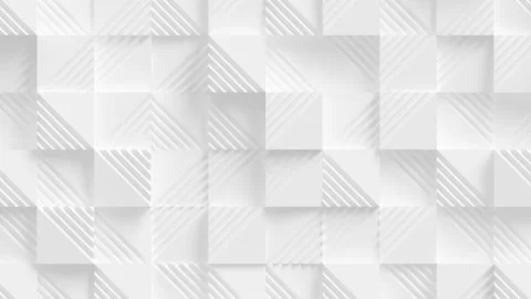 Abstract Square Geometric Surface Loop 5 White Stock Footage 140517940