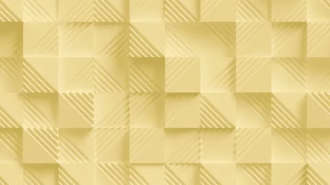 Abstract Square Geometric Surface Loop 5 Light Yellow Stock Footage 146456536