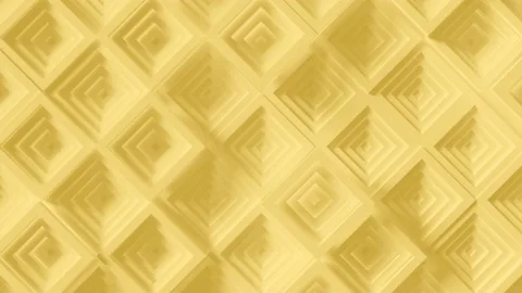 Abstract Square Geometric Surface Loop 3 Light Yellow Stock Footage 147096104