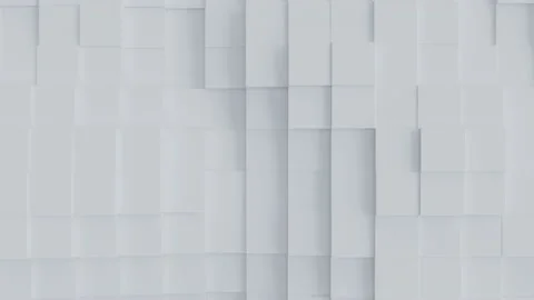Abstract Square Geometric Surface Loop pattern on white background. 動画素材 204967209