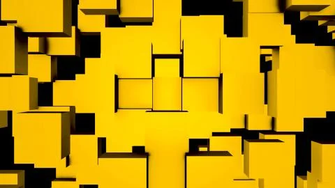 Abstract Square Geometric Surface Loop. Polygonal shape vibrating. Abstract Illustrazione stock