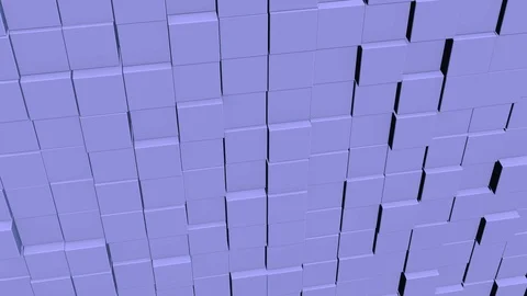 Abstract square geometric surface of minimal gray cubic grid pattern, in motion. Stock Footage 124499938