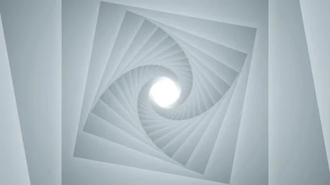 Abstract Square Geometry Background 3d Space Tunnel Animation Stock-Footage 130321621