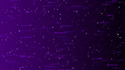Abstract square glowing technology line on purple background Stock Footage 341561129
