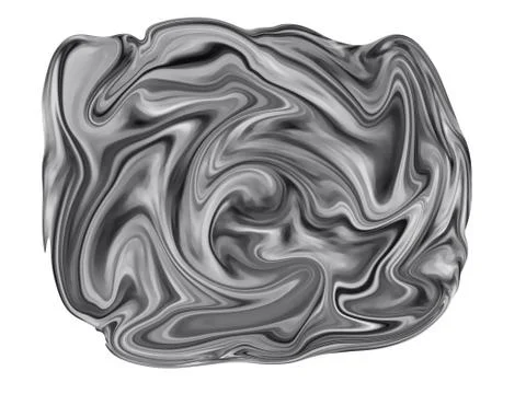 Abstract square gray silver liquid fluid marbled texture splash Stock Illustration