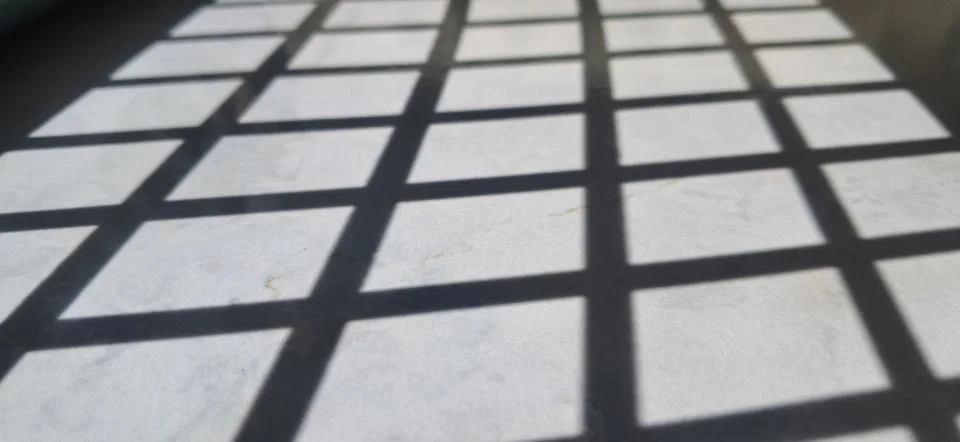 Abstract square line shadow on surface Stock Photos