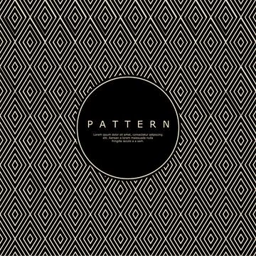 Abstract square lines pattern design. Luxury line pattern vector. Illustrazione stock