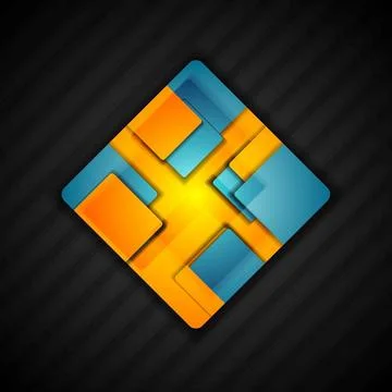 Abstract square logo design Abstract square logo design. Vector illustrati... Stock Photos