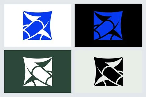 Abstract Square Logo Design Element Set イラスト素材