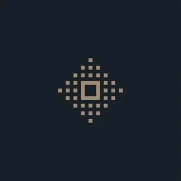 Abstract square logo design inspiration vector template	 Stock Illustration