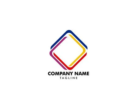 Abstract square logo design template Stock Illustration