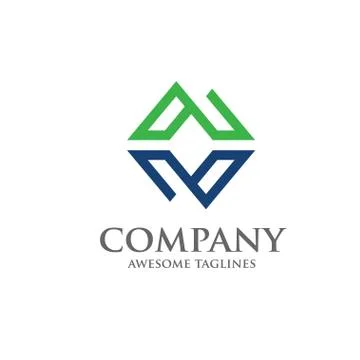 Abstract square logo vector Stock Illustration