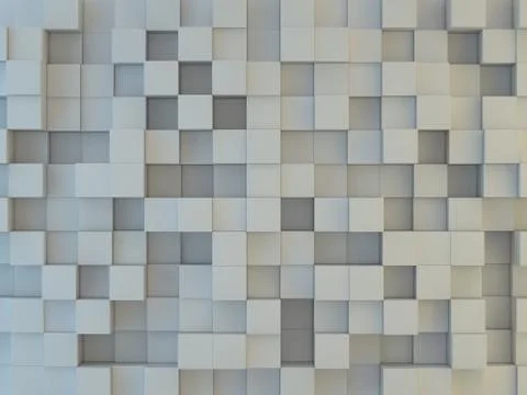 Abstract square mosaic background. 3D Stock Illustration