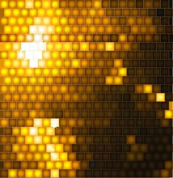 Abstract Square Mosaic gold Background 스톡 일러스트