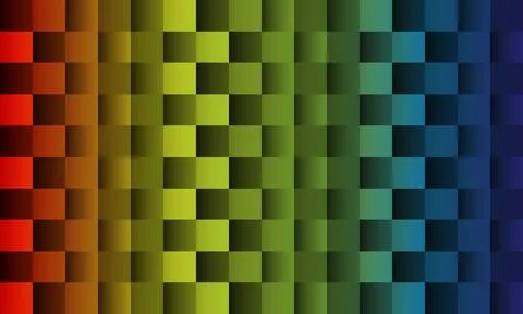 Abstract square multicolored with shadow background. イラスト素材