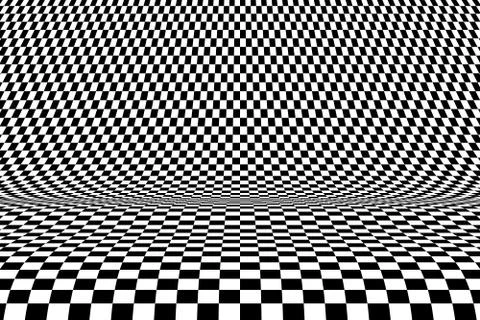 Abstract square op art pattern decorative design of mesh background. Stock Illustration