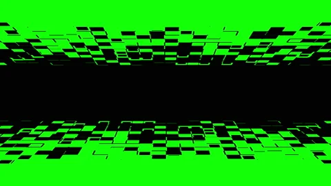 Abstract square particles transition with chroma key 스톡 동영상 194157396