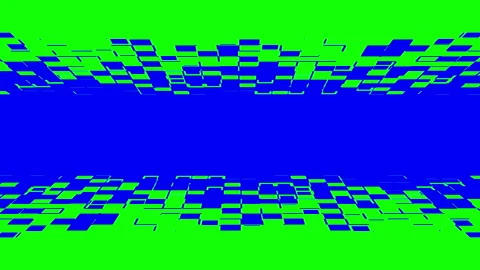 Abstract square particles transition with chroma key Stock Footage 196244571