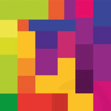 Abstract square pattern background design Stock Illustration