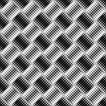 Abstract square pattern background - monochrome vector illustration Illustrazione stock