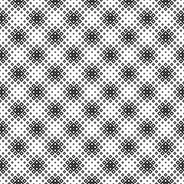 Abstract square pattern background - monochrome vector graphic Illustrazione stock