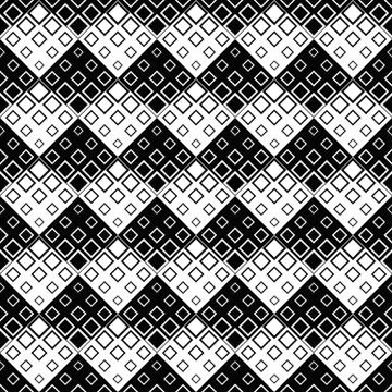 Abstract square pattern background - monochrome vector illustration Stock Illustration