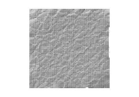 Abstract square pattern with black halftone dots on white background for mo.. Illustrazione stock
