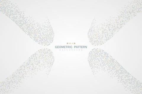 Abstract square pattern design artwork of swirl center cover background. 스톡 일러스트