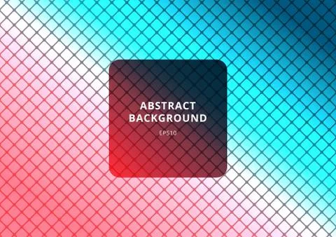Abstract square pattern diagonal on blue and pink gradient color background t Stock Illustration