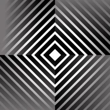 Abstract square pattern with gradient fills on edges. Stock Illustration