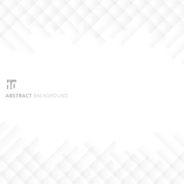 Abstract square pattern on white background. Paper overlap texture with copy Stock Illustration