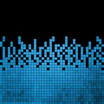 Abstract square pixel mosaic background Stock Illustration