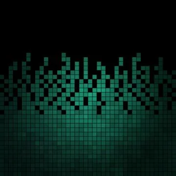 Abstract square pixel mosaic background Stock Illustration