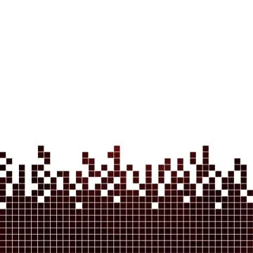 Abstract square pixel mosaic background Stock Illustration