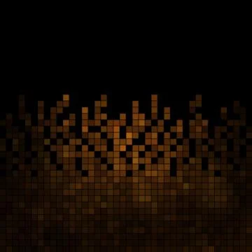 Abstract square pixel mosaic background 库存插图