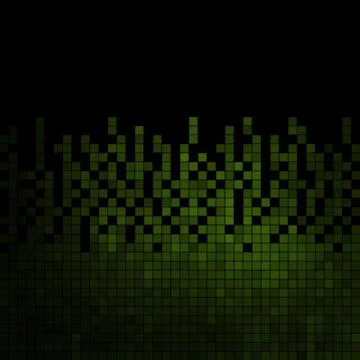 Abstract square pixel mosaic background 库存插图