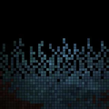 Abstract square pixel mosaic background Stock Illustration