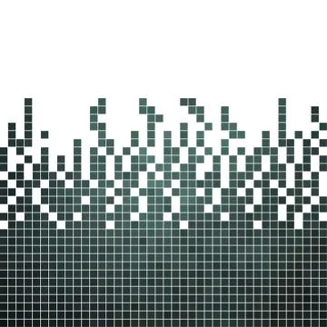 Abstract square pixel mosaic background イラスト素材
